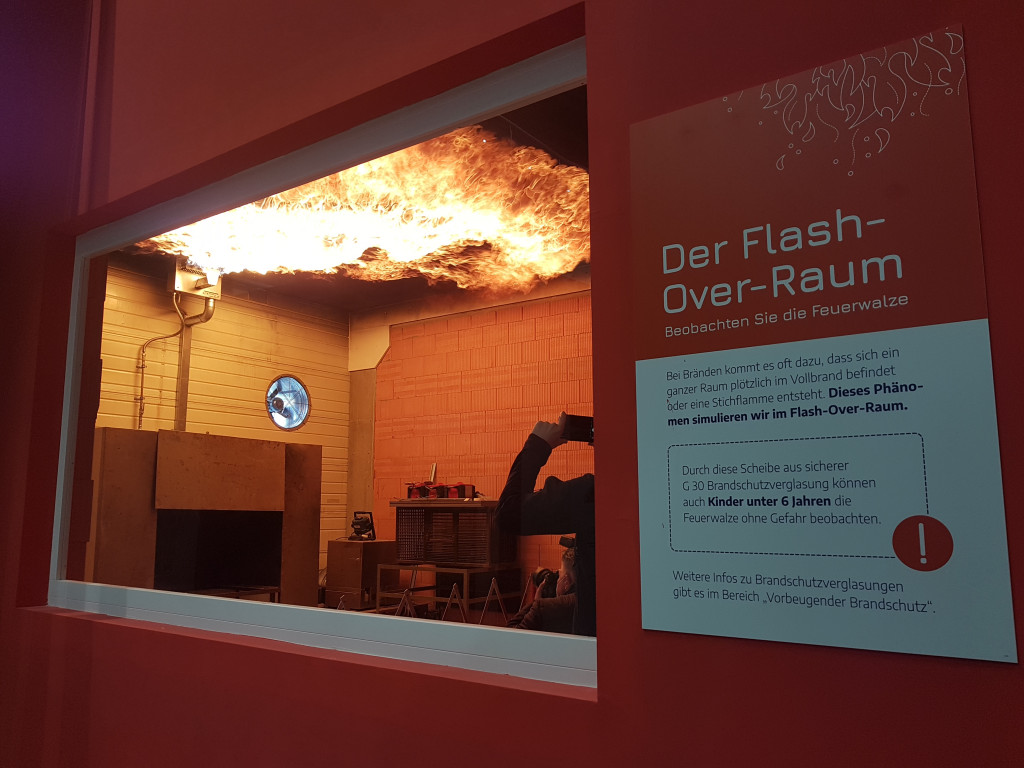 Flash-Over-Raum in Augsburg